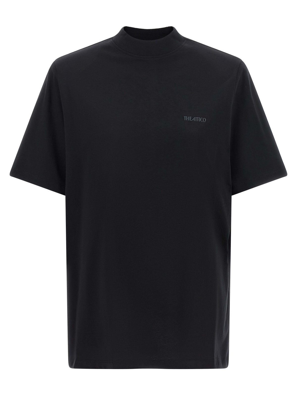 The Attico Mock Neck Shirt Black