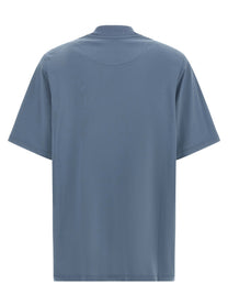 The Attico Mock Neck Shirt Blue