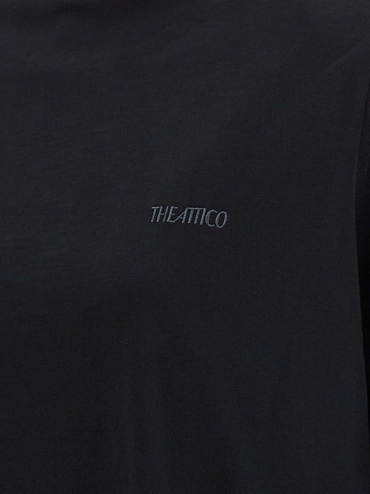 The Attico Mock Neck Shirt Black