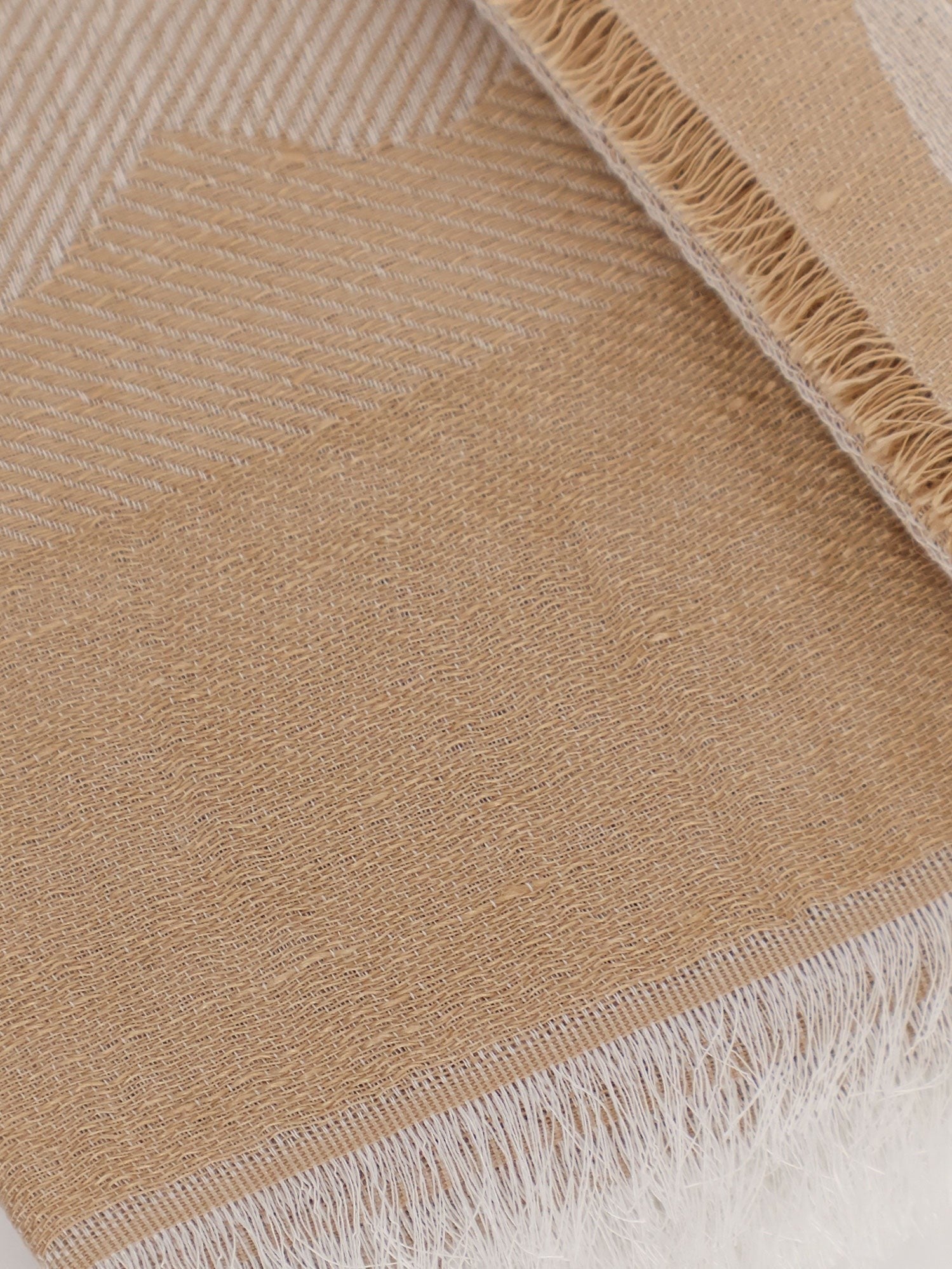 Max Mara Women's Linen and Cotton Blend Scarf Beige