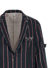 Thom Browne Mogador Striped Blazer Blue