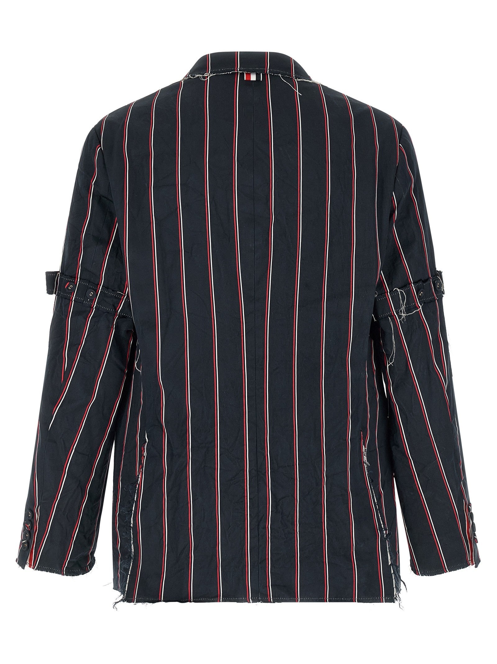 Thom Browne Mogador Striped Blazer Blue