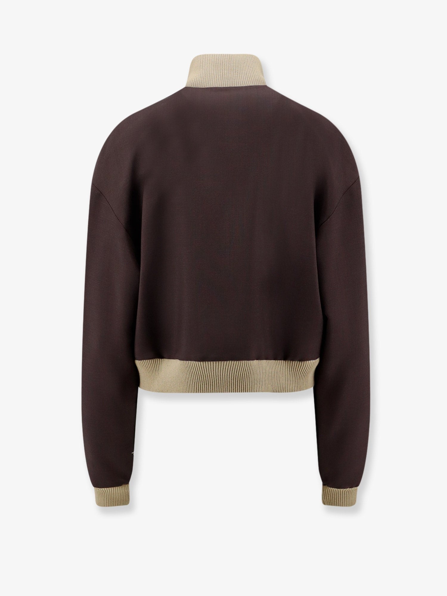 Miu Miu Women's Mohair and Virgin Wool Jacket Brown