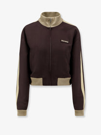 Miu Miu Women's Mohair and Virgin Wool Jacket Brown