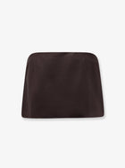 Miu Miu Women's Mohair and Virgin Wool Mini Skirt Brown, view 2