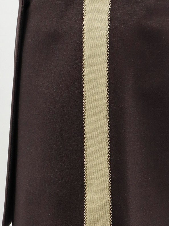 Miu Miu Women's Mohair and Virgin Wool Mini Skirt Brown