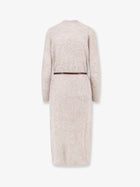 Brunello Cucinelli Women's Mohair and Wool Blend Long Dress Madreperla
