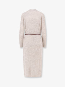 Brunello Cucinelli Women's Mohair and Wool Blend Long Dress Madreperla