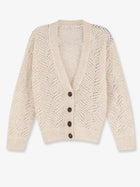 Brunello Cucinelli Women's Mohair Blend Cardigan White