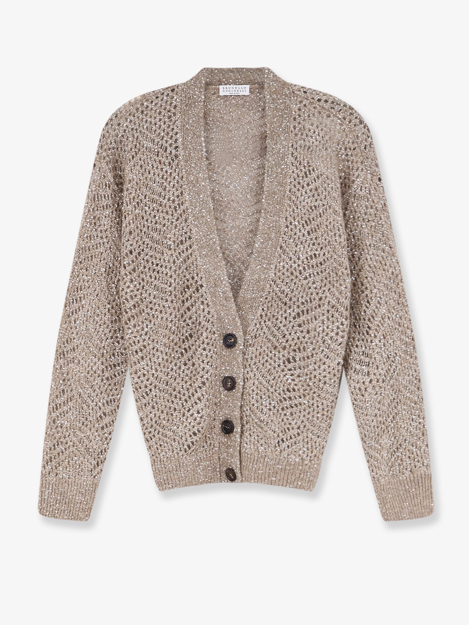 Brunello Cucinelli Women's Mohair Blend Cardigan Brown