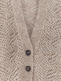 Brunello Cucinelli Women's Mohair Blend Cardigan Brown