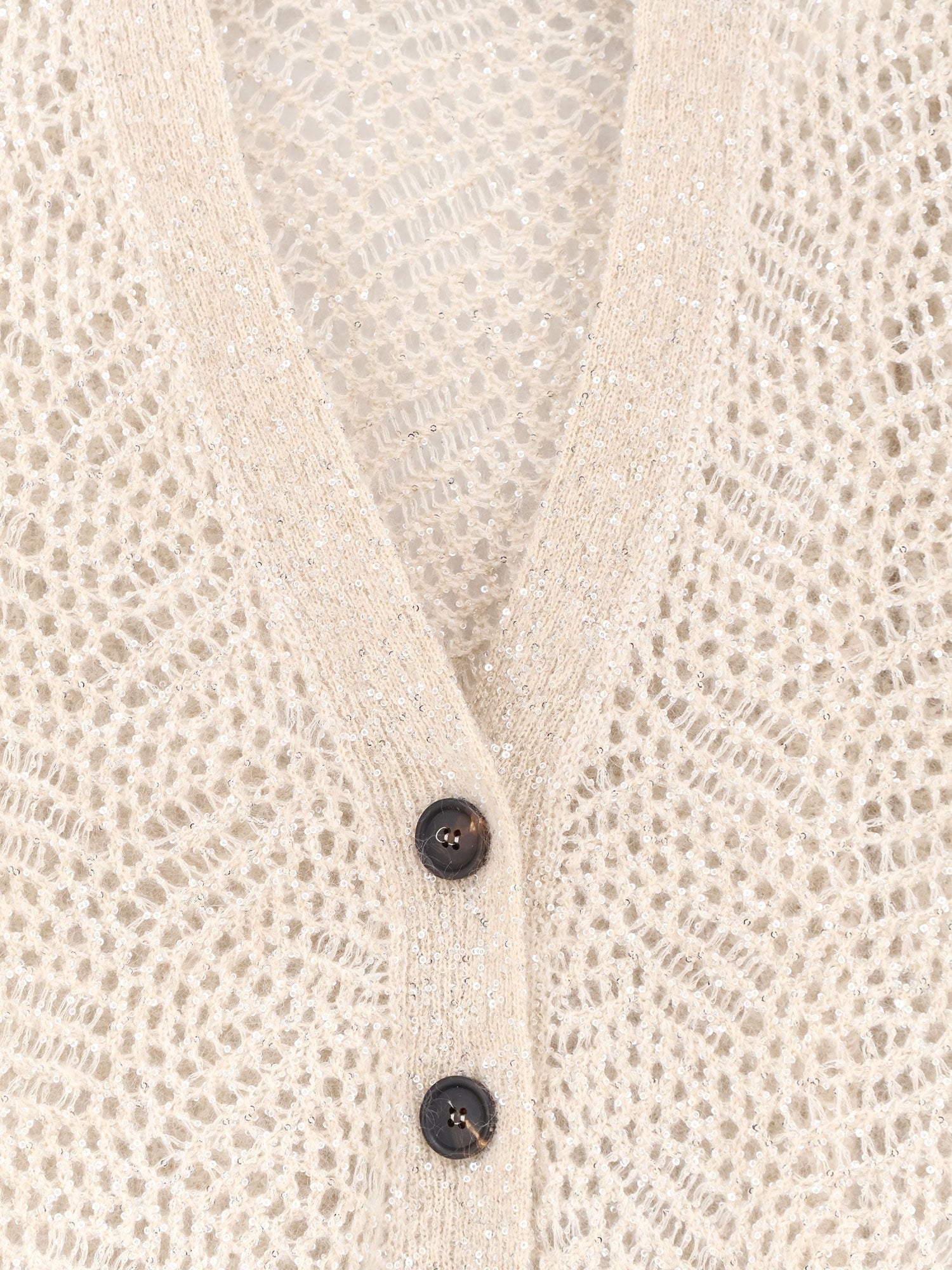 Brunello Cucinelli Women's Mohair Blend Cardigan White