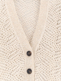 Brunello Cucinelli Women's Mohair Blend Cardigan White