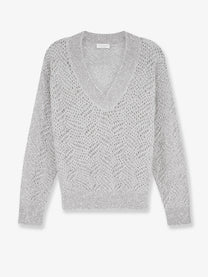 Brunello Cucinelli Women's Mohair Blend Sweater GHIAIA