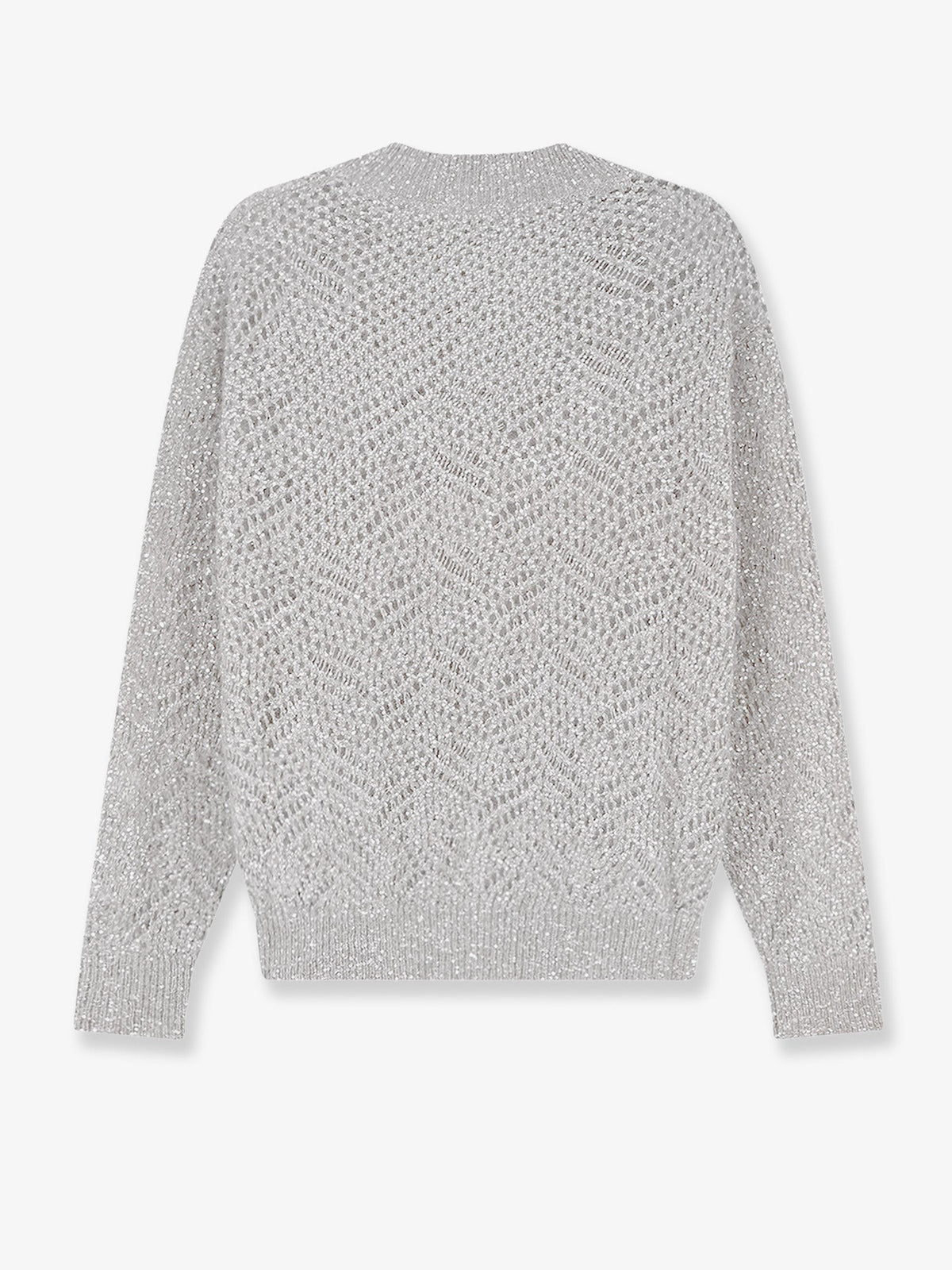 Brunello Cucinelli Women's Mohair Blend Sweater GHIAIA, view 2