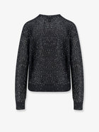 Nude Lucy Women's Mohair Blend Sweater Black, view 2