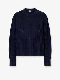 Brunello Cucinelli Women's Mohair Blend Sweater Blue
