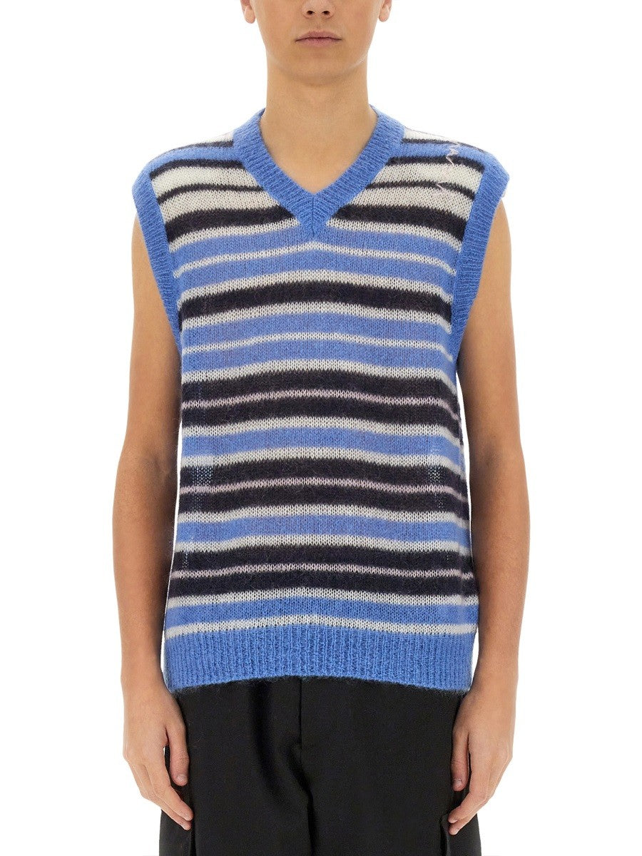 Marni Men's Mohair Blend Vest Multicolor