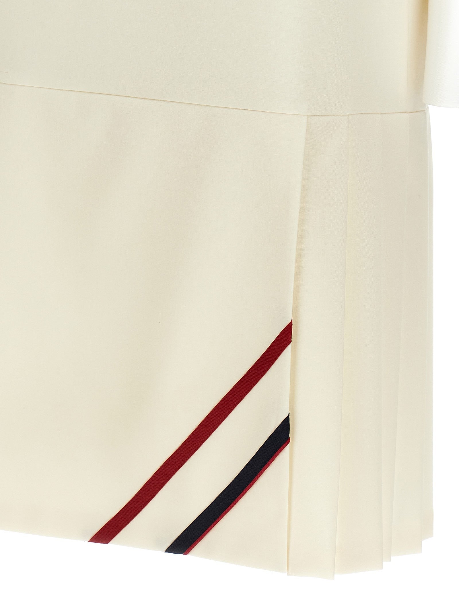 Miu Miu Mohair Canvas Dress White