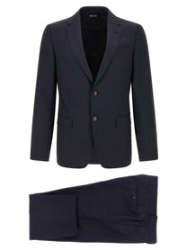 Zegna Mohair Wool Dress Blue