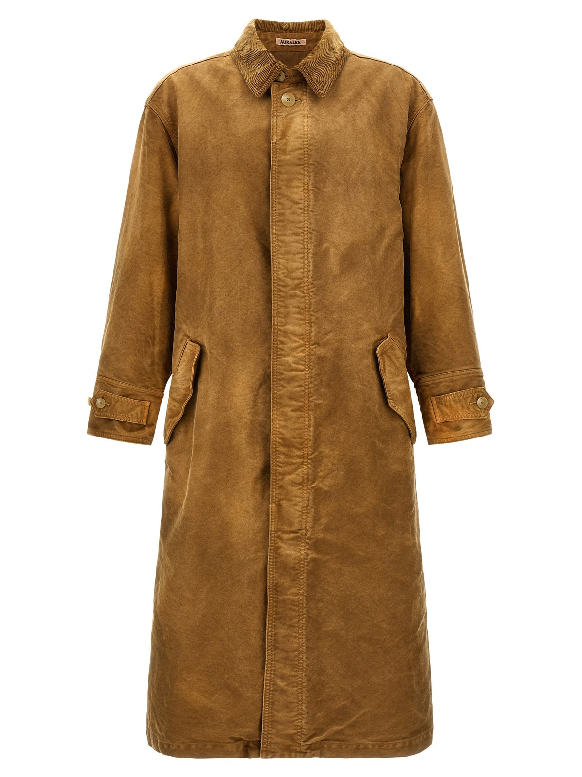 AURALEE Moleskin Cotton Coat Brown
