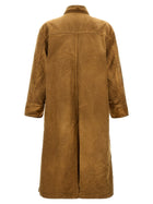 AURALEE Moleskin Cotton Coat Brown, view 2