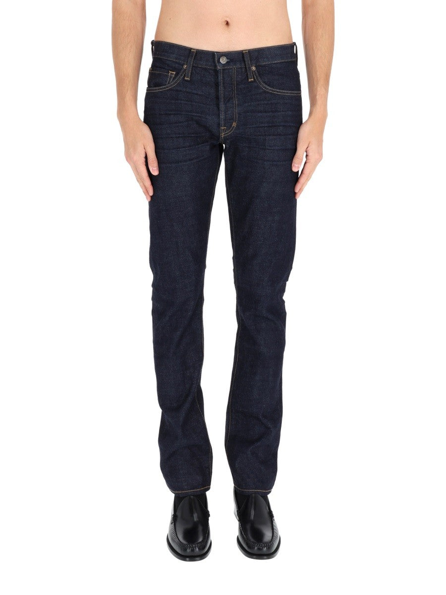 Tom Ford Men's Moleskin Jeans Blue