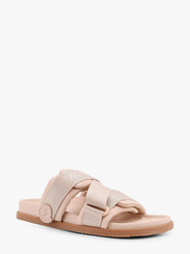 Moncler Women's Mon Summer Leather Sandals Pink