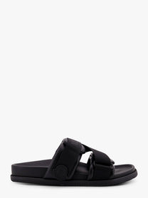Moncler Women's Mon Summer Leather Sandals Black