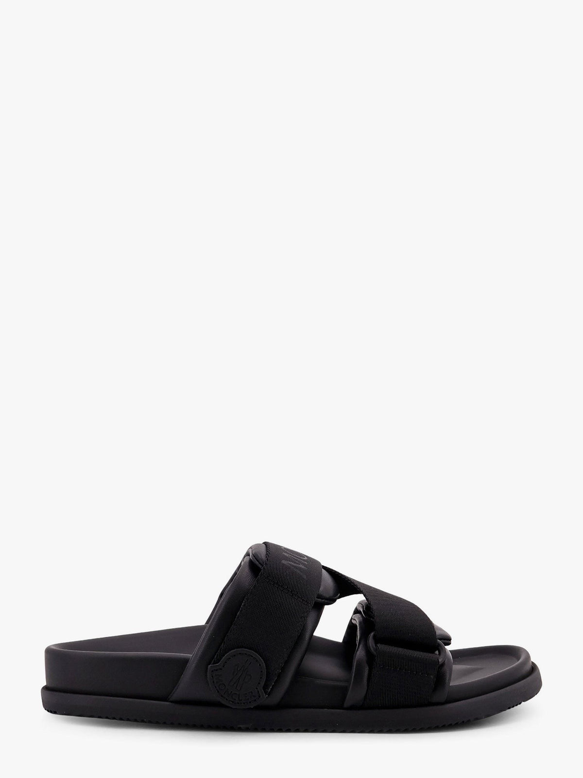 Moncler Women's Mon Summer Leather Sandals Black