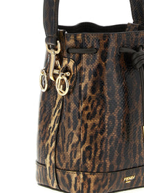 Fendi Mon Tresor Mini Bucket Bag Brown