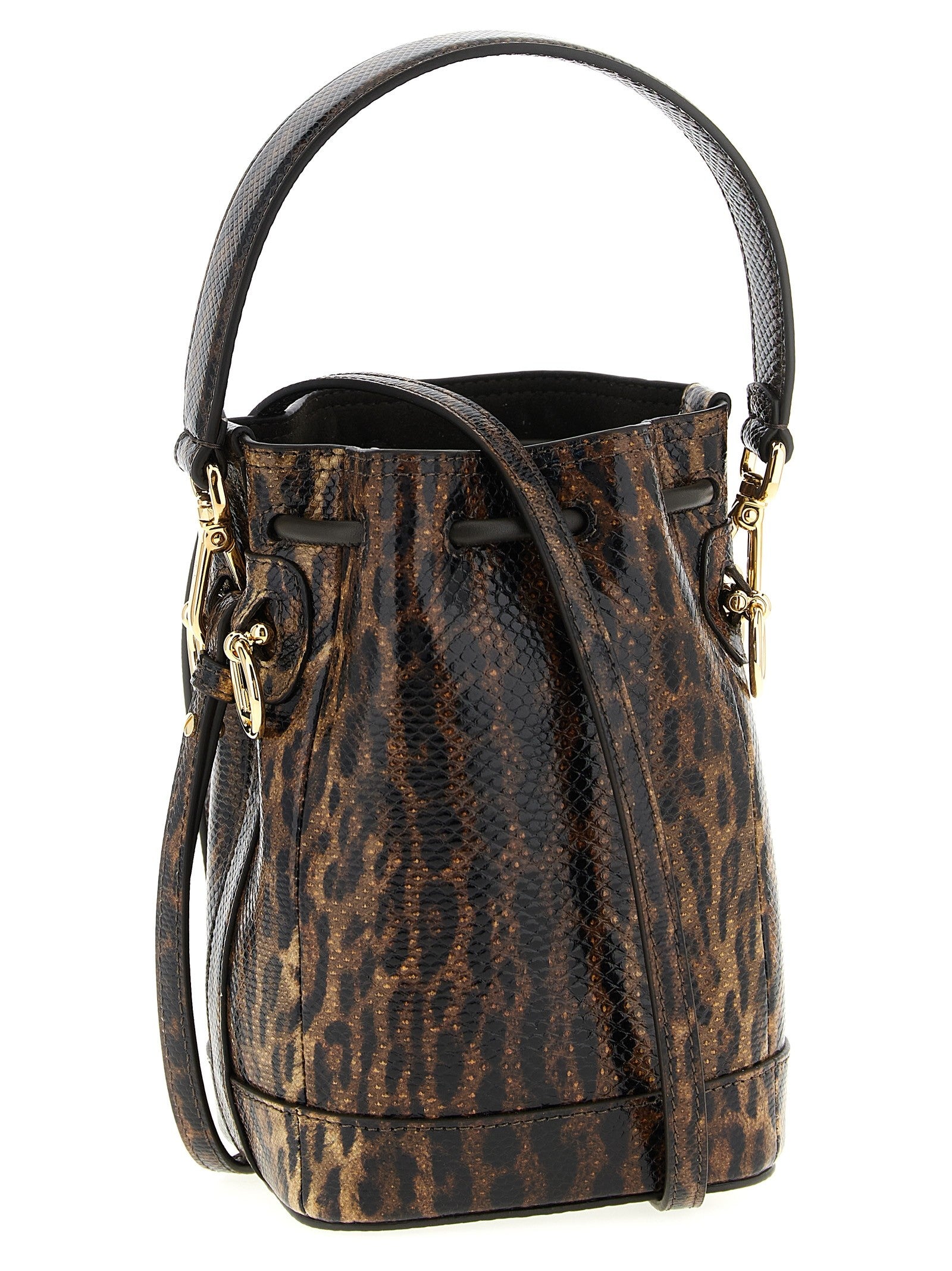 Fendi Mon Tresor Mini Bucket Bag Brown