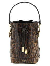 Fendi Mon Tresor Mini Bucket Bag Brown