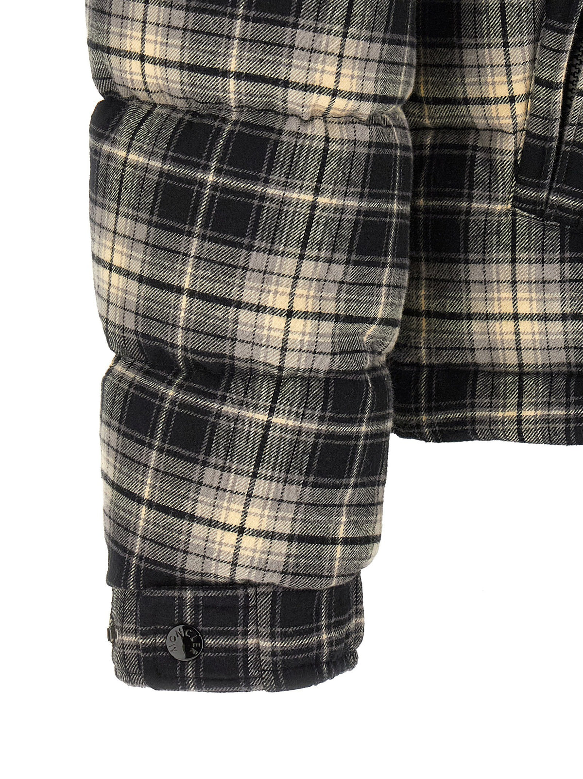 Moncler Airor Check Down Jacket Gold, view 5