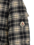 Moncler Airor Check Down Jacket Gold, view 6