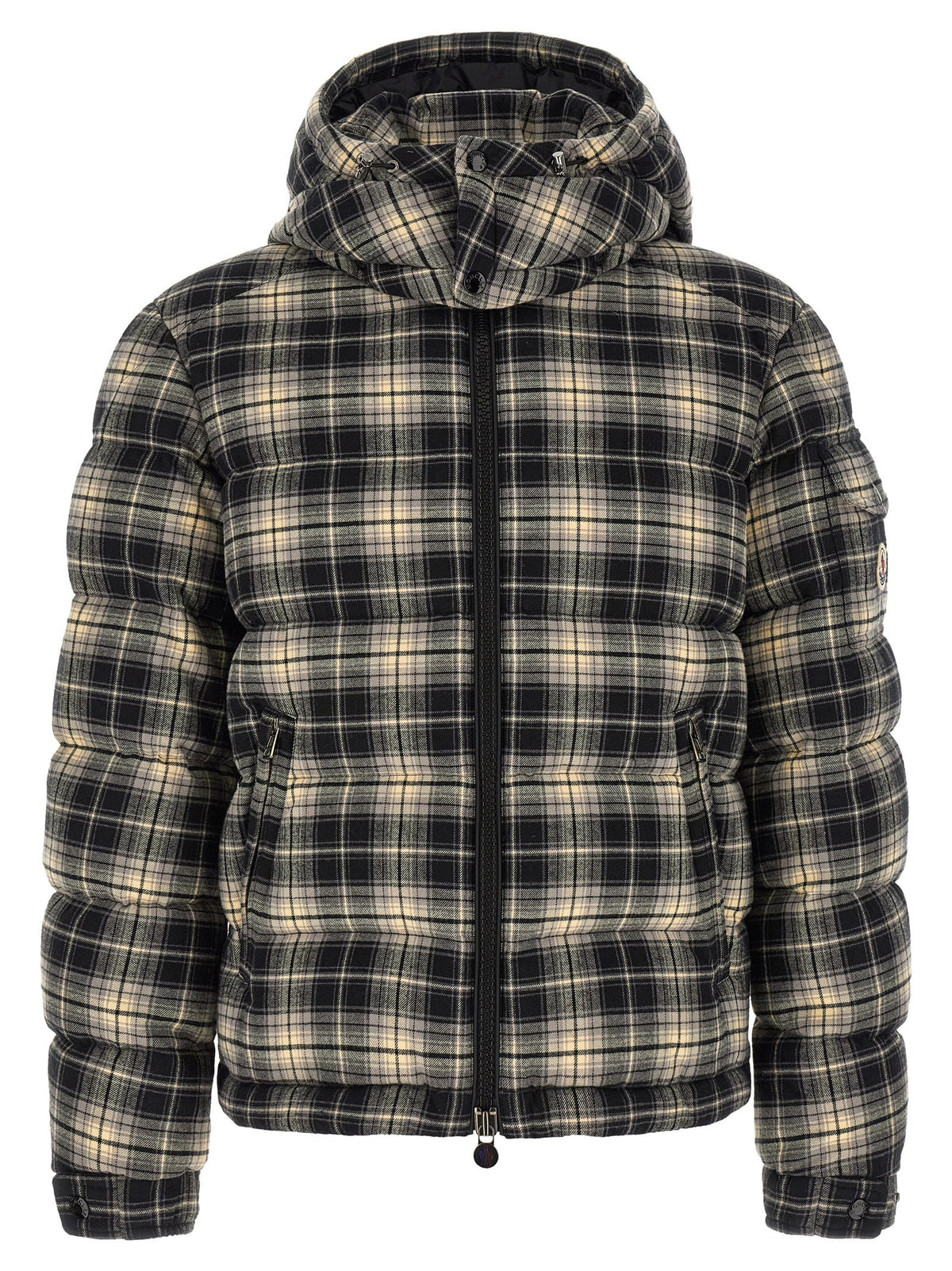 Moncler Airor Check Down Jacket Gold