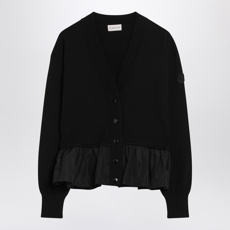 Moncler - Moncler Black cashmere-blend cardigan - Knitwear