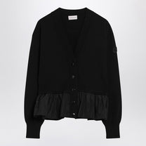 Moncler - Moncler Black cashmere-blend cardigan - Knitwear