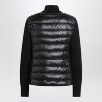 Moncler - Moncler Black padded zip-up cardigan - Topwear