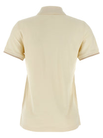 MONCLER - MONCLER - Logo patch polo shirt - Women’s Tops