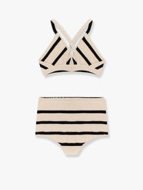 Moncler - Moncler Top And Culotte Striped Cotton Blend Set - Women’s Tops