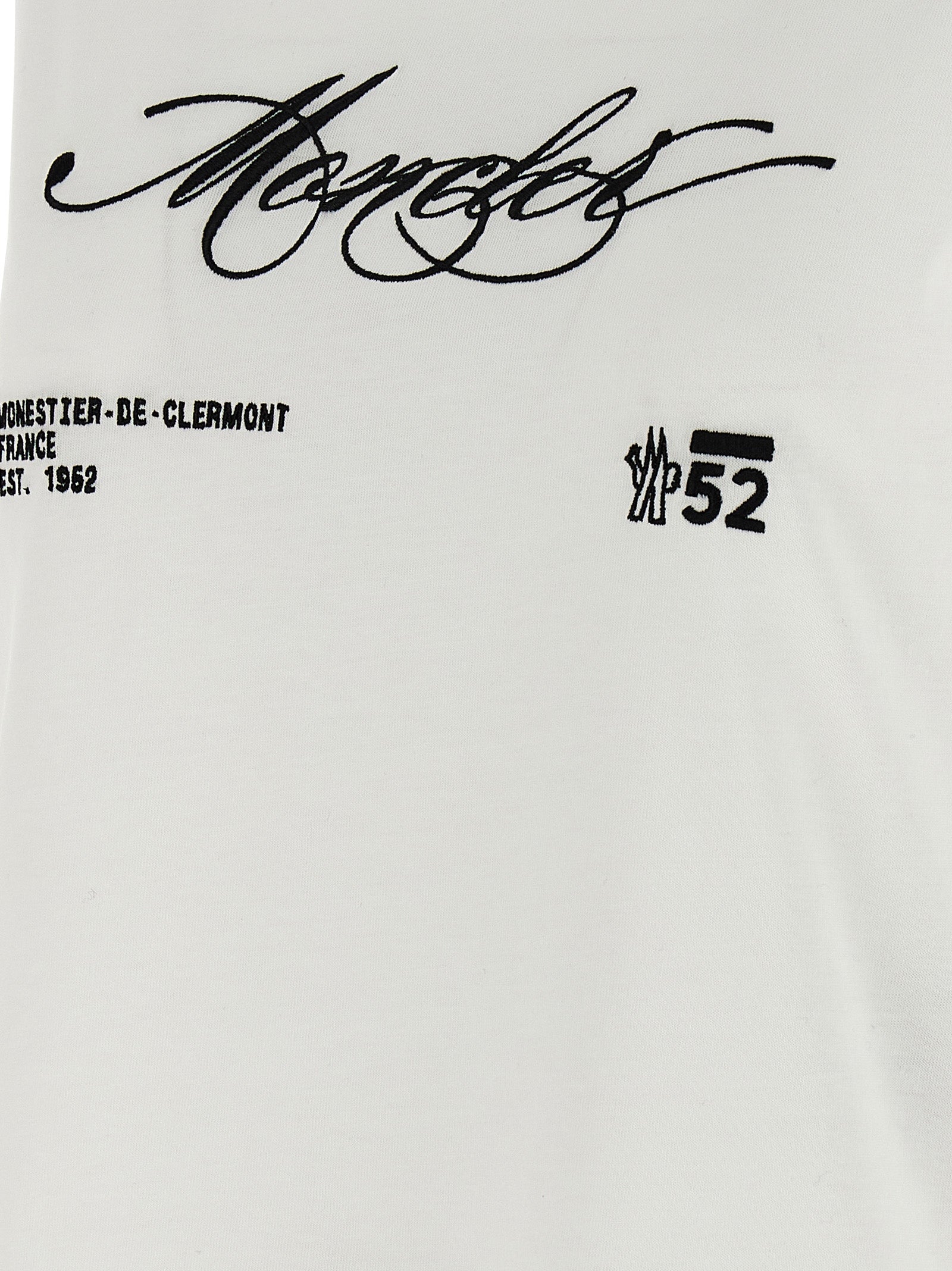 MONCLER - MONCLER - Embroidery t-shirt - Women’s Tops