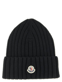 MONCLER - MONCLER - Logo patch beanie - Women’s Accessories