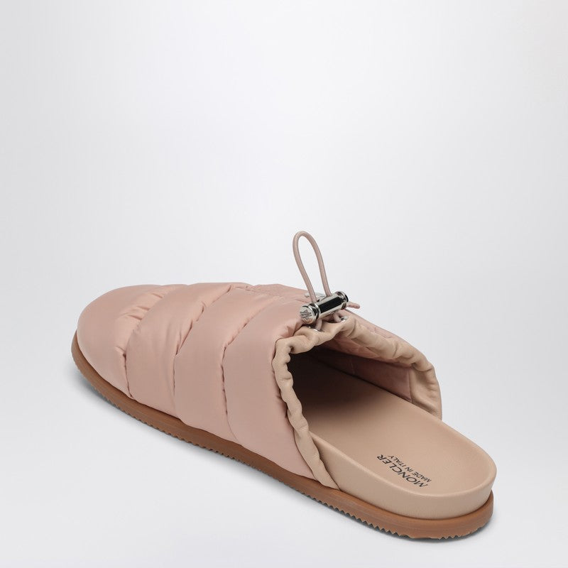 Moncler - Moncler Pink nylon mule Mon Pocket - Slippers &amp; Flip-flops