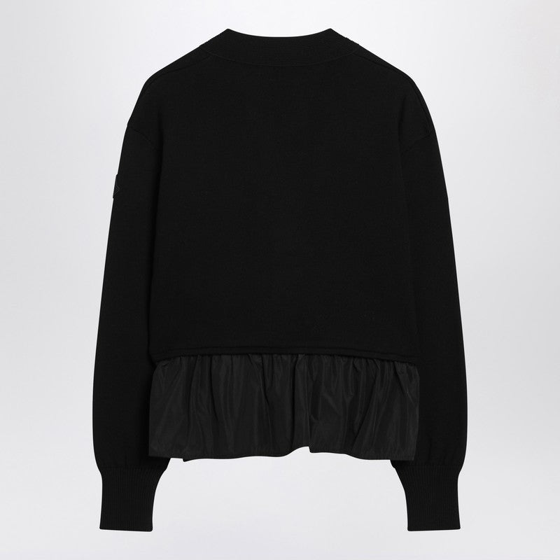 Moncler - Moncler Black cashmere-blend cardigan - Knitwear