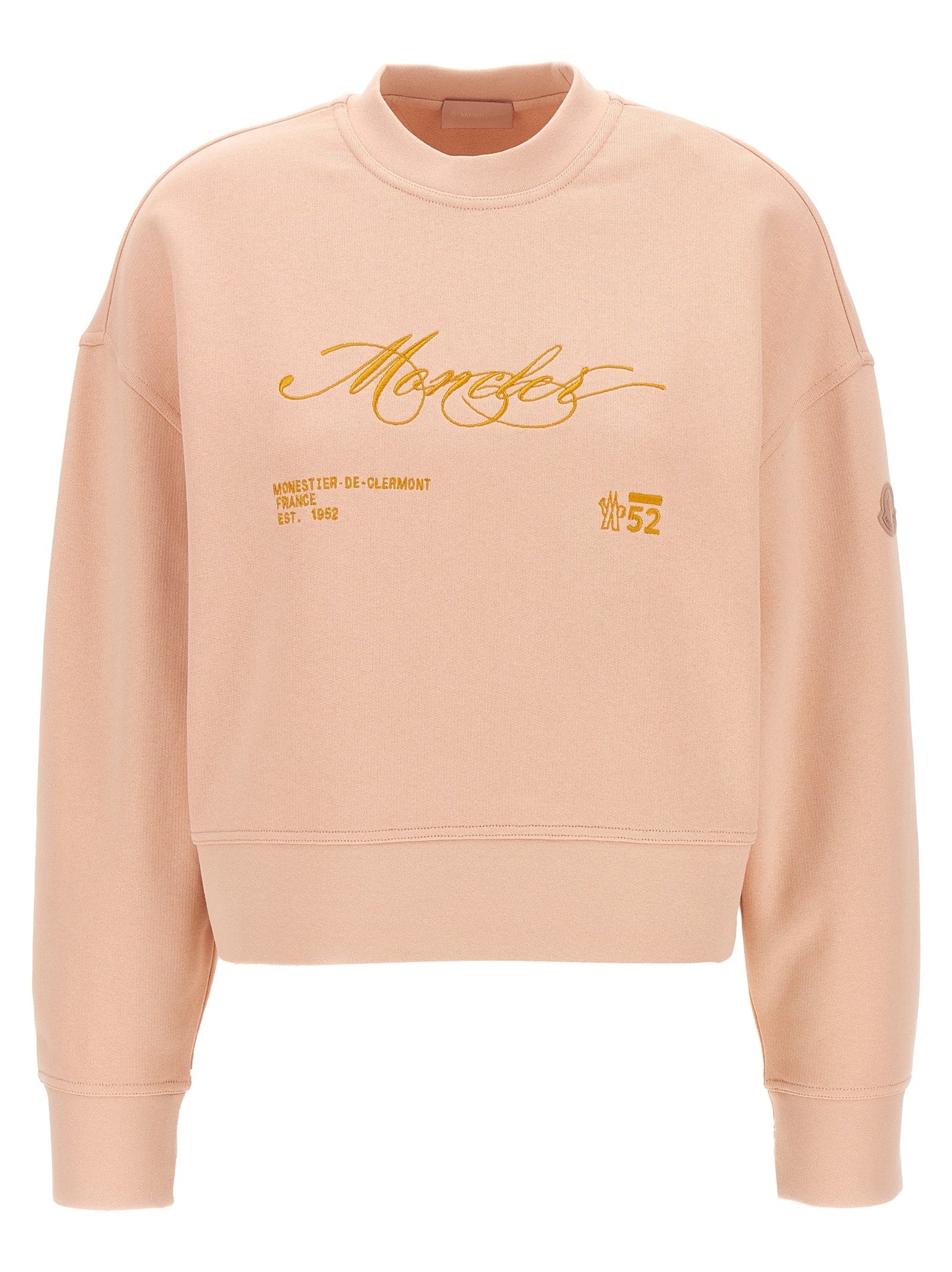 MONCLER - MONCLER - Embroidery sweatshirt - Women’s Sweatshirts