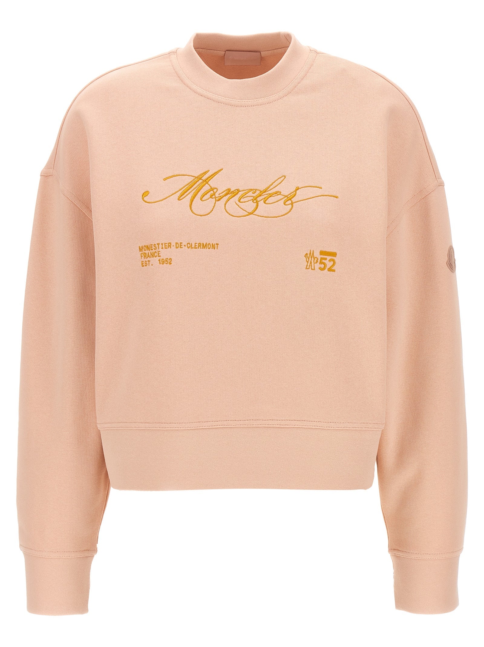 MONCLER - MONCLER - Embroidery sweatshirt - Women’s Sweatshirts