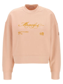 MONCLER - MONCLER - Embroidery sweatshirt - Women’s Sweatshirts
