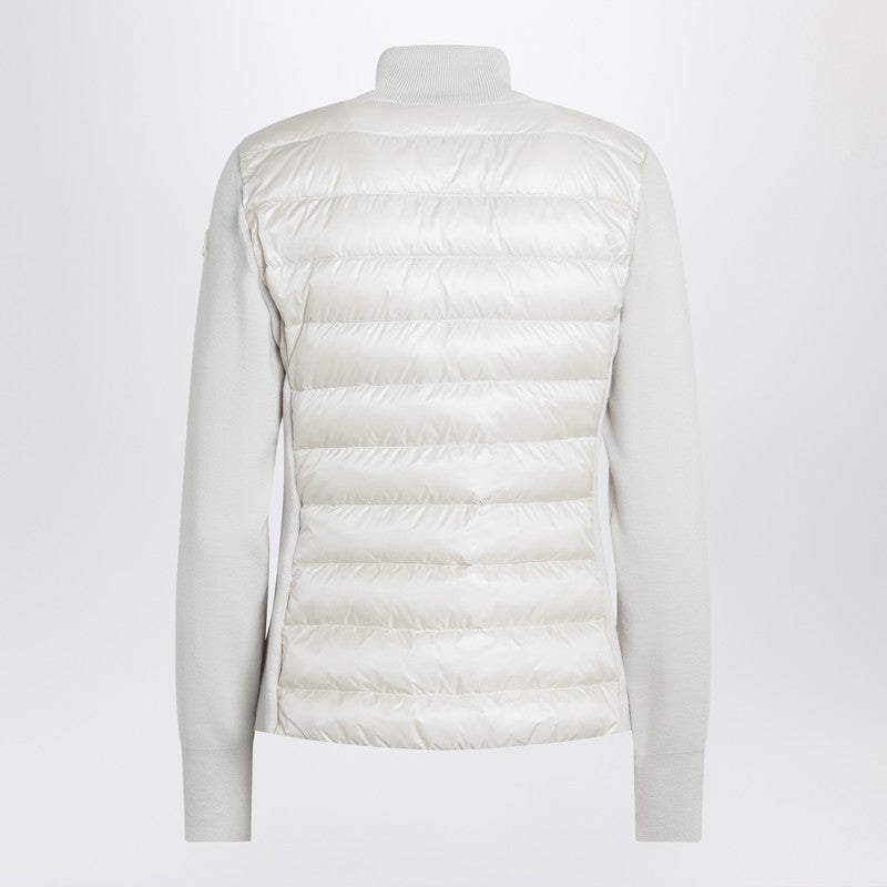 Moncler - Moncler White padded zip-up cardigan - Topwear