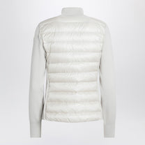 Moncler - Moncler White padded zip-up cardigan - Topwear